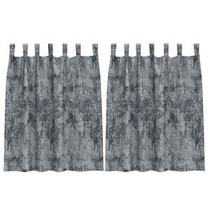 vidaXL Velvete zavese 2 kos Srebrno siva 140 x 140 cm Žamet