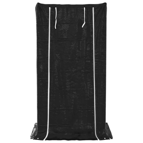 vidaxL Stojalo za drva z dežnim pokrovom 100x80x200 cm pocinkano jeklo