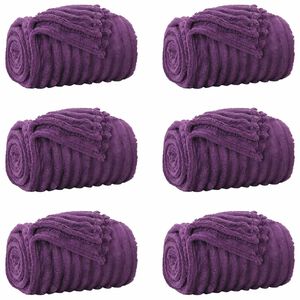 vidaXL Obloge 6 kos Vijolična 150 x 130 cm 2.85 kg Flis