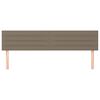 vidaXL Posteljno vzglavje 2 kosa taupe 100x5x78/88 cm blago