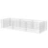 vidaXL Visoka greda gabion jeklo 270x90x50 cm