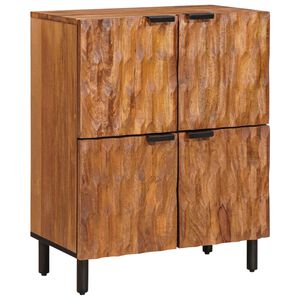 vidaXL Strani &scaron;al Acacia rjav fini&scaron; 60 x 33 x 75 cm Masiven les manga