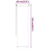 vidaXL Zunanje rolo senčilo 60x230 cm rdeče HDPE