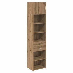 vidaXL Visok predalnik Umetni hrast 50 x 42,5 x 225 cm Inženirski les