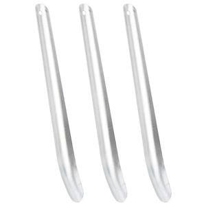 vidaXL Strgala za konjski znoj 3 kosi srebrne barve aluminij