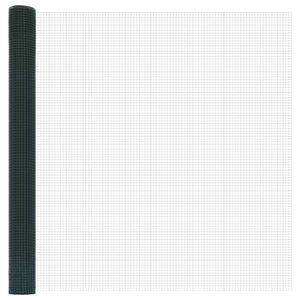 vidaXL Ograja z varjeno žico Zelena 1.6 x 10 m