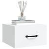 vidaXL Stenska nočna omarica 2 kosa bela 35x35x20 cm
