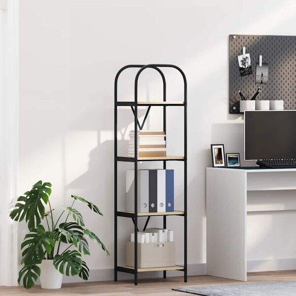 vidaXL Knjižna polica Sonoma hrast 40 x 30 x 146 cm Konstruiran les