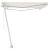 vidaXL Prostostoječa avtomatska tenda 500x300 cm krem