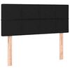 vidaXL Box spring postelja z vzmetnico črn 90x190 cm žamet