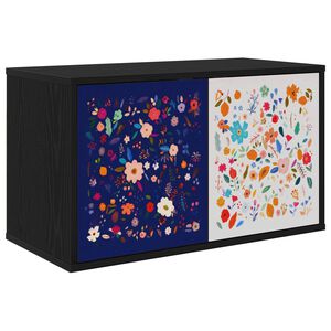 vidaXL Stenska TV omarica MAINZ 69 x 33 x 40 cm Črni hrast