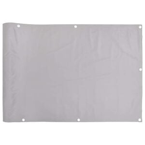 vidaXL Balkonsko platno za zasebnost sivo 300x75 cm PVC