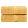 vidaXL Premium brisače za goste SOLUND 2 kosa zlate 30x50 cm 600 g/m&sup2;