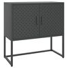 vidaXL Komoda antracitna 75x35x75 cm jeklo