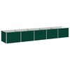 vidaXL Povi&scaron;ana vrtna gredica Zelena 400 x 80 x 55 cm