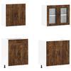 vidaXL 4 kosov kuhinjska omarica Kalmar dimljen hrast inženirski les
