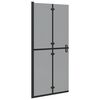 vidaXL Walk-In tu&scaron; stena Črna 90 x 6.5 x 190 cm