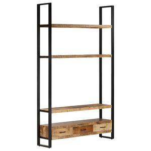 vidaXL Knjižna omara 118x30x200 cm trden robusten mangov les