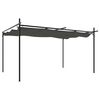 vidaXL Pergola s pomično streho antracitna 395x292x230 cm