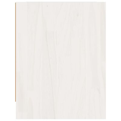 vidaXL Nočna omarica bela 40x30,5x40 cm trdna borovina