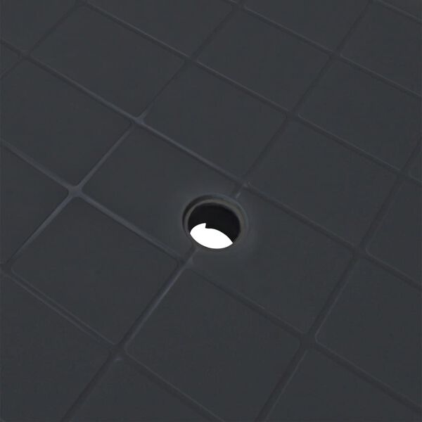 vidaXL Vrtna miza antracitna 101x68x72 cm plastika