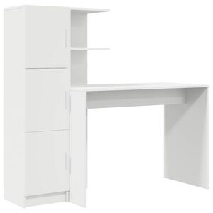 vidaXL Miza Bela 133,5 x 50 x 124 cm 2 kos