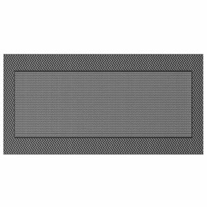 vidaXL Zunanji preproga Chevron ARAKIL Črna in siva 600 &times; 300 cm