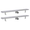 vidaXL Kanaleta za tu&scaron; 2 kosa mehurčki 930x140 mm nerjaveče jeklo