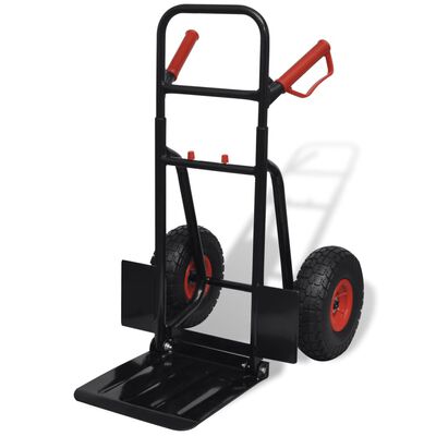 Teleskopski kovinski voziček črn in rdeč