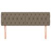 vidaXL Posteljno vzglavje taupe 160x7x78/88 cm blago