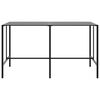 vidaXL Barska miza črna 200x100x110 cm prašno barvano jeklo