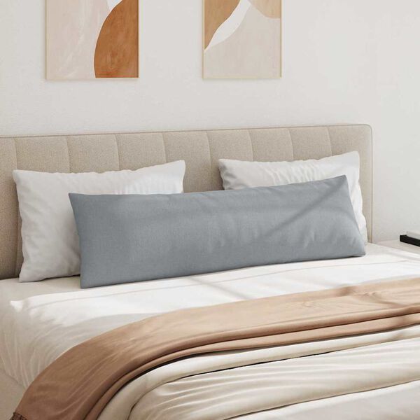 vidaXL Blazine za kavč 2 pcs Svetlo siva 145 x 40 cm blago