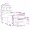 vidaXL Postelja z vzmetnico z vzmetnico Črna 80 x 200 cm blago