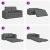 vidaXL Sofa postelja 60cm Temno siva blago