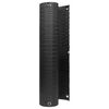 vidaXL Zaslonka za balkon z okci 300 x 100 cm poli ratan Črna