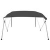 vidaXL Bimini tenda s 4 loki antracitna 243x210x137 cm