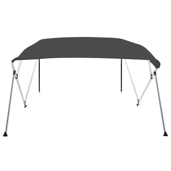 vidaXL Bimini tenda s 4 loki antracitna 243x210x137 cm