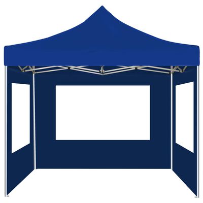vidaXL Profesionalen vrtni šotor s stenami aluminij 2x2 m moder