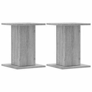 vidaXL Stojalo za zvočnike 2 kosa siva sonoma 30x30x40 cm inž. les