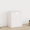 vidaXL Jewellery Box 6-Layer z ogledalom zaklenljiv Bela