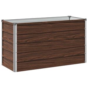 vidaXL Povi&scaron;ana vrtna gredica Črna 100 x 40 x 55 cm