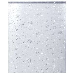 vidaXL Okenska folija matirana cvetlični vzorec 45x500 cm PVC