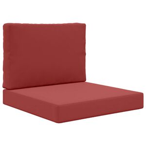 vidaXL Zunanja blazina za kavč Poliester vinsko rdeča 60 x 60 cm