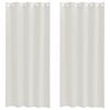 vidaXL Voile zavesa 2 kos krema 225 x 140 cm Poliester