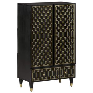 vidaXL Visoka omarica 60x33x100 cm trden mangov les