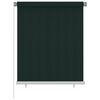 vidaXL Zunanja rolo senčila 125 (&Scaron;) x 140 (V) cm temno zelena HDPE