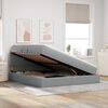 vidaXL Postelja z dodatnim prostorom za shranjevanje in LED osvetlitvijo