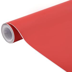 vidaXL Folija za avto 2 kosa mat rdeča 100x150 cm + 50x150 cm
