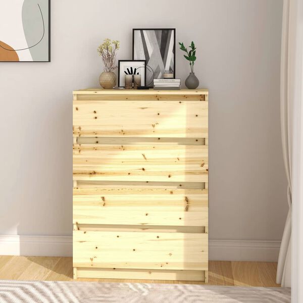 vidaXL Stranska omarica 60x36x84 cm trden les jelke