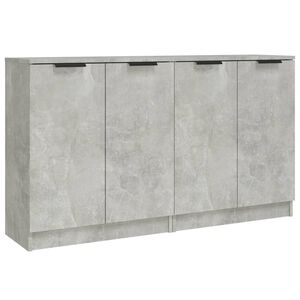 vidaXL Komoda 2 kosa betonsko siva 60x30x70 cm konstruiran les